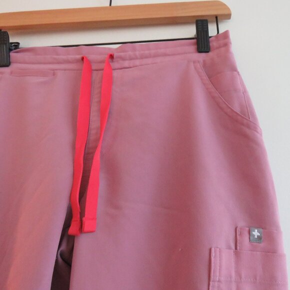 FIGS Yola Skinny Scrub Pants in Light Pink Coral - Size XS Petite - Picture 6 of 13